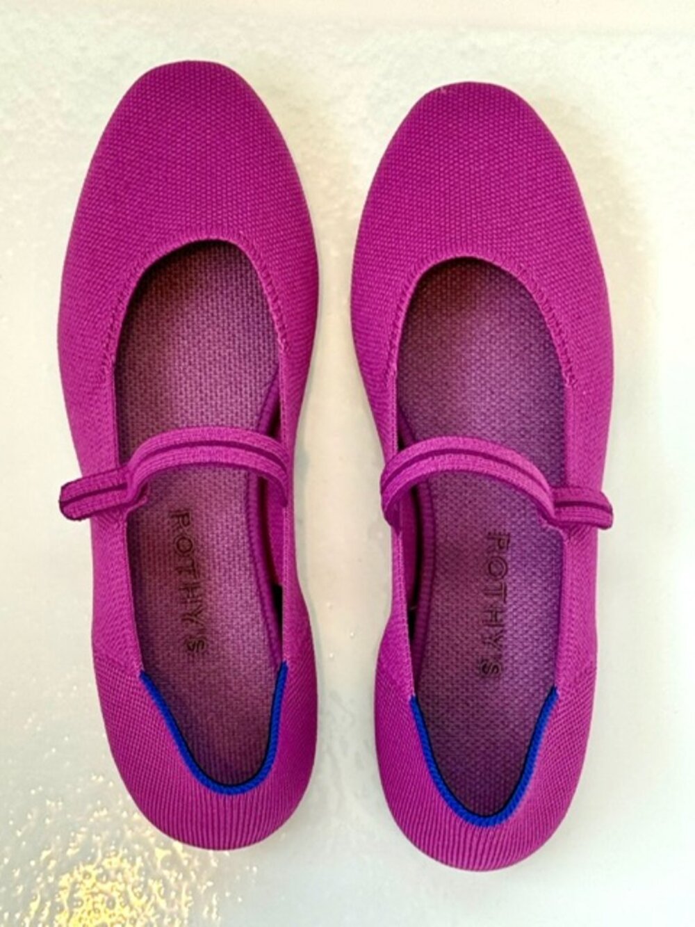 Rothy's The Square Mary Jane flats in Wild Orchid, size 7 1/2 - Picture 2 of 3